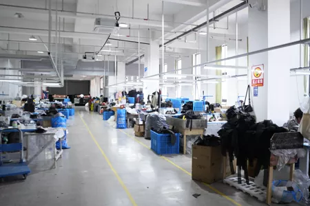 Motorcycle helmet production workshop